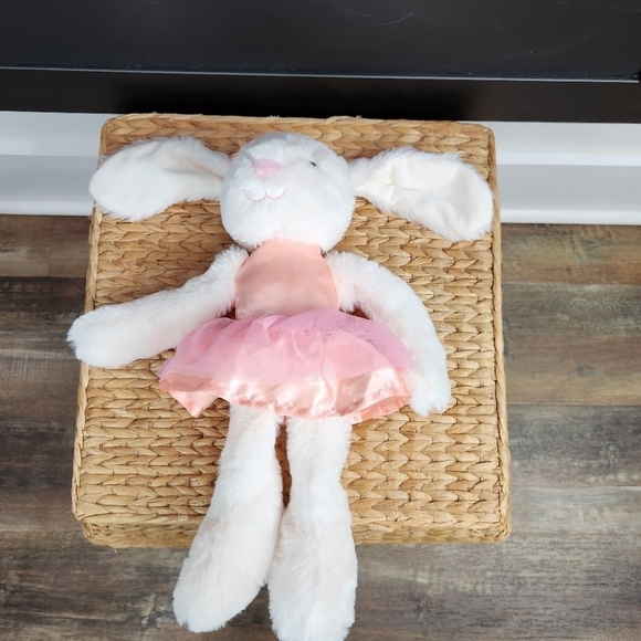 KELLYTOY RATTLE  EASTER WHITE BUNNY RABBIT 13" PLUSH TOY LOVEY - Picture 9 of 10